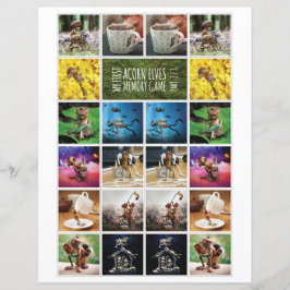 Lámina Mi primer juego de memoria de los elfos de maíz, p