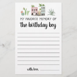 Lámina Mi recuerdo favorito del cumpleañero