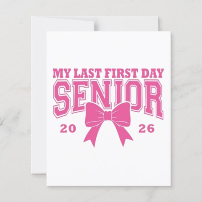 Lámina 🎀 Mi Último Primer Día Senior 2026 (Anverso)