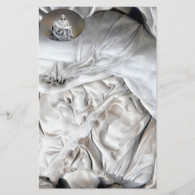 Lámina Michelangelo - La Pieta (Anverso)