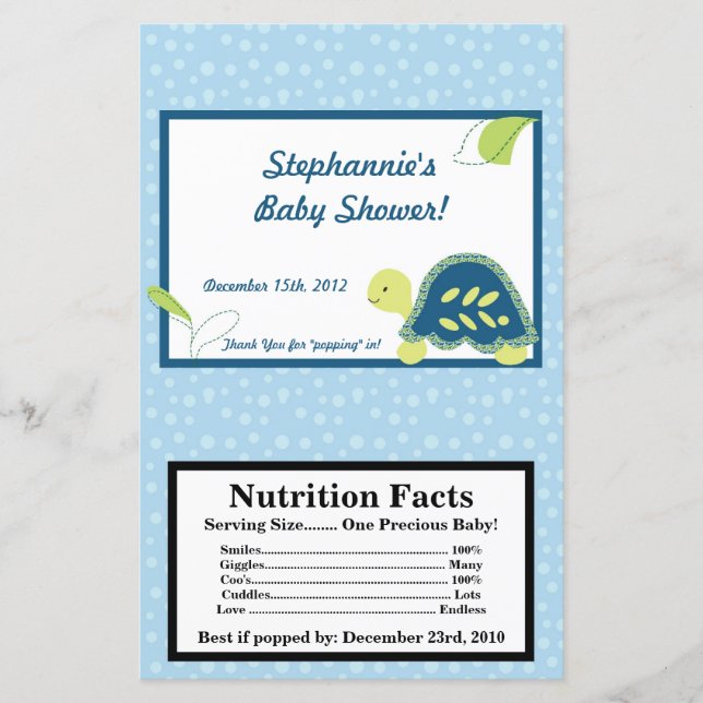 Lámina Microwave Popcorn Wraper Turno Reef Ocean (Anverso)