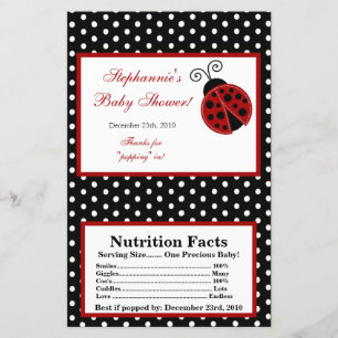 Lámina Microwave Popcorn Wrapn Red Ladybug