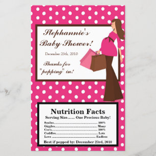 Lámina Microwave Popcorn Wrapper Pink Mod Mom Polka Dots
