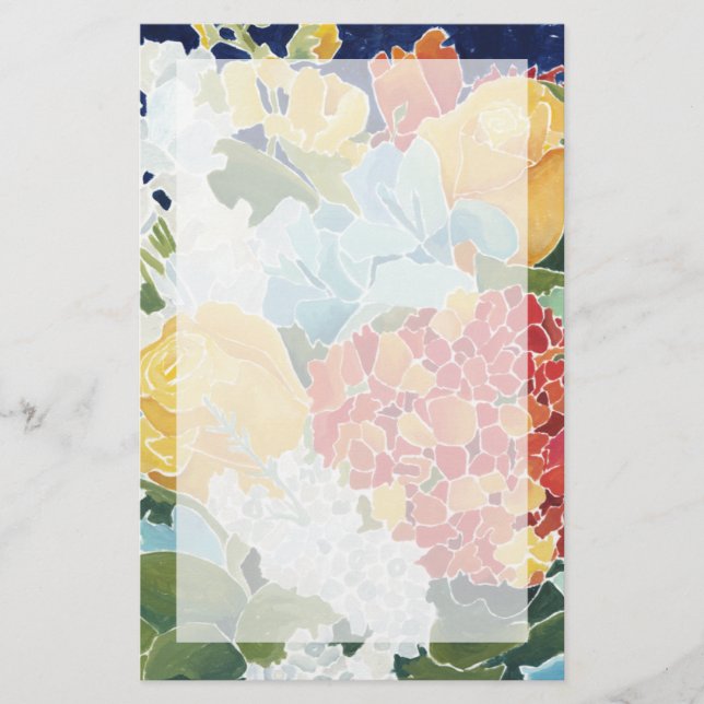 Lámina Midnight Florals II (Anverso)