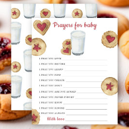 Lámina Milk Cookies baby shower Prayers for baby