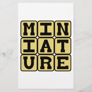 Lámina Miniatura, Coleccionable Diminuto