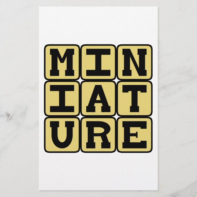 Lámina Miniatura, Coleccionable Diminuto (Anverso)