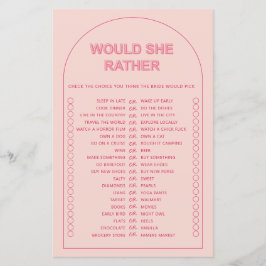 Lámina Minimalista preferiría un juego de ducha de novia