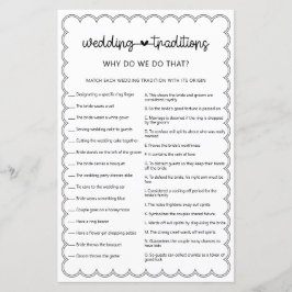 Lámina Minimalistas tradiciones bodas juego de ducha de n