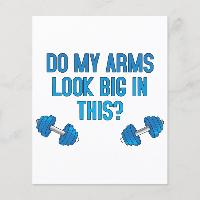 Lámina ¿Mis Brazos Se Ven Grandes En Esto? (Anverso)