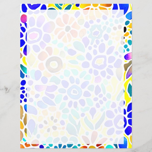 Lámina Mod floral colorido (Anverso)