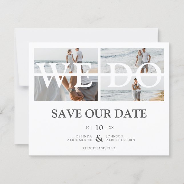 Lámina Moda barata de bajo coste Hacemos 4 fotos Boda de  (Anverso)