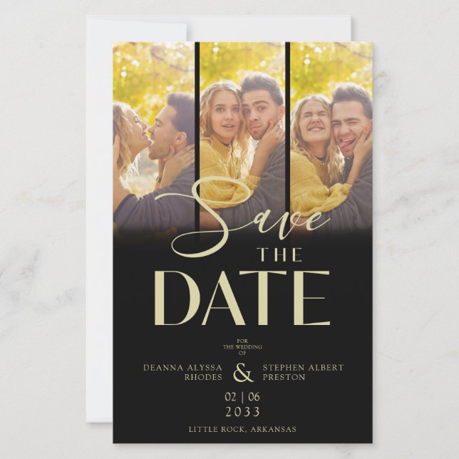 Lámina Moda barata Fotos de colección de 3 Bodas (Anverso)