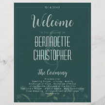 Moda boda Moderno Elegante Esmeralda Verde Simple