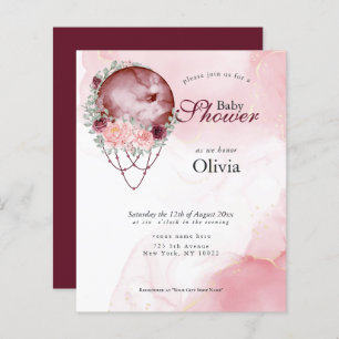 Lámina Moda completa rosada rusa de Baby Shower de presup