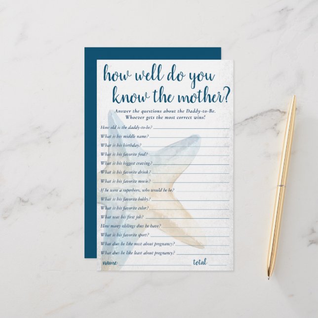 Lámina Moda costera | Starfish Azul que conoce el juego d (Anverso/Reverso In Situ)