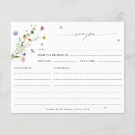 Lámina Moda de flores silvestres de primavera receta de d