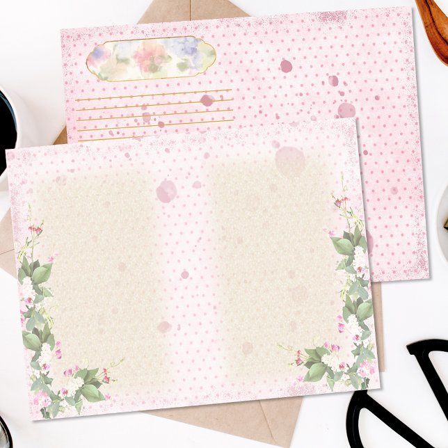 Lámina Moda de país Floral Polka Dot Junk Journal (Subido por el creador)