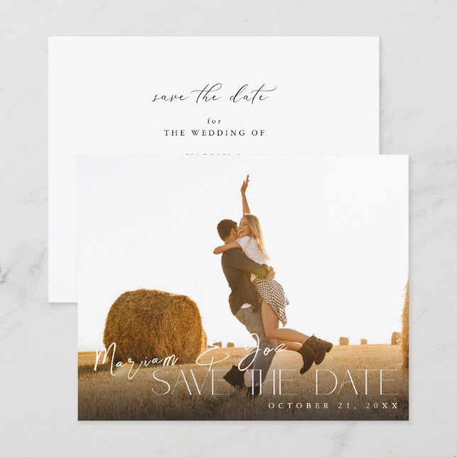 Lámina Moda de presupuesto Tira fotográfica Guardar fecha (Anverso / Reverso)