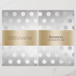 Lámina Moda Dorado y Plata Belleza Salón De Pelo Spa Bi-F