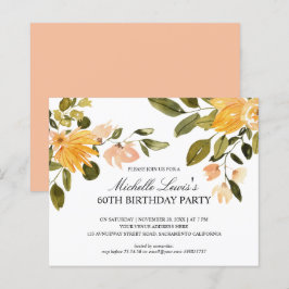 Lámina Moda Fiesta de cumpleaños 60 de color verde amaril