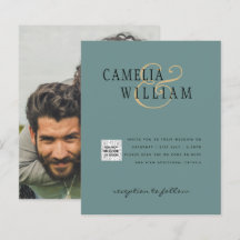 Moda Foto Boda Invitar Código QR Guardar Fecha Ver