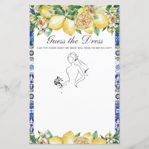 Lámina Moda Limón verde adivina juego de novias