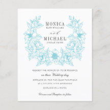 MODA PRESUPUESTARIA AQUA Magnolia Wreath Boda