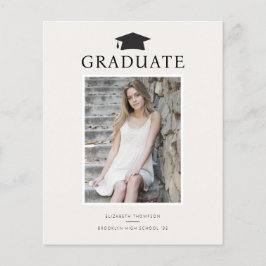 Lámina Moda presupuestaria GRADUATE Invitación de Graduac