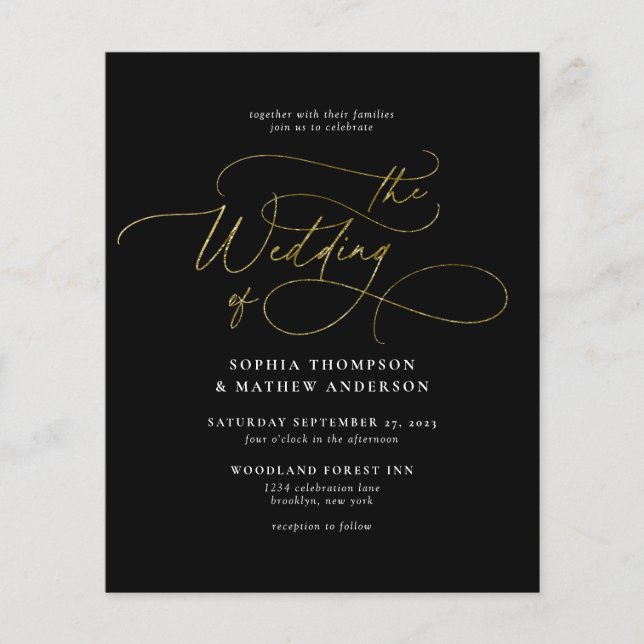 Lámina MODA PRESUPUESTARIA Oro Negro Código QR Todo en un (Anverso)