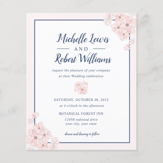 Lámina MODA PRESUPUESTARIA Purpurina rosa Marina boda Flo (Anverso)