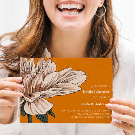 Lámina MODA PRESUPUESTARIA Rust Marfil Bridal Shower