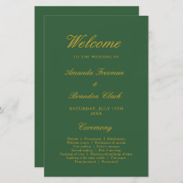 Lámina Moda Sage Green y Gold Elegant Wedding