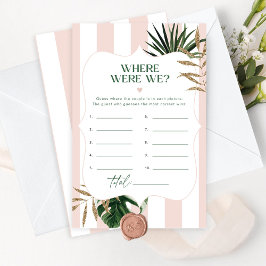 Lámina Moda Tropical Rosa Donde estábamos los novios