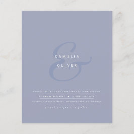 Lámina Modern Ampersand Wedding Invitar código QR RSVP