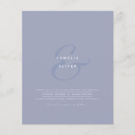 Lámina Modern Ampersand Wedding Invitar código QR RSVP