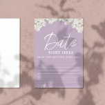 Lámina Modern Dusty Pink Date nidht ideas<br><div class="desc">Dusty Pink Date nidht ideas Paper Sheet. Bridal shower activity.</div>