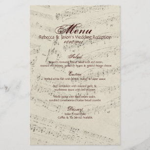 Lámina Modern Romantic Music anota Boda de música