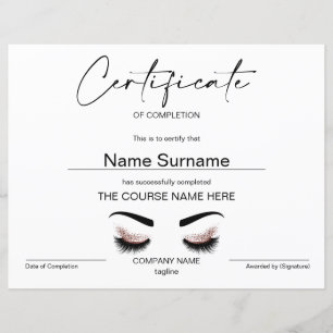 Lámina Moderno certificado Minimalista simple de terminac