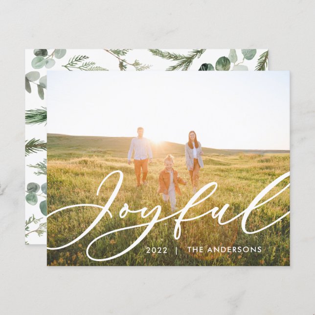 Lámina Moderno follaje mínimo 1 guión fotográfico elegant (Anverso / Reverso)