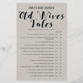 Lámina Moderno juego ruso de Baby Shower IMPRESO