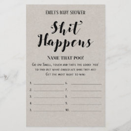 Lámina Moderno juego ruso de Baby Shower IMPRESO