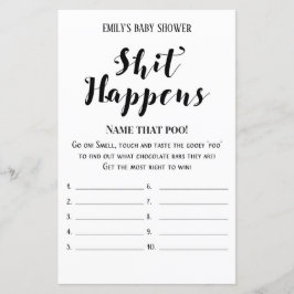 Lámina Moderno juego ruso de Baby Shower IMPRESO