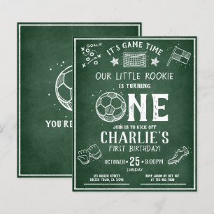 Lámina Moderno presupuesto de fútbol de Chalkboard Primer