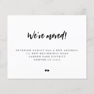 Lámina Moderno presupuesto hemos movido la invitación en 