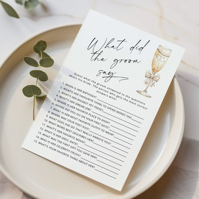 Lámina Moderno ¿Qué dijo el novio del juego de la ducha d (Subido por el creador)