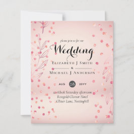 Lámina Moderno Rosa Gold Trendy Budget Boda