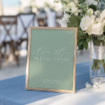 Lámina Moderno Rótulo de Boda Sage Green & White Open Bar<br><div class="desc">Con una elegante combinación de verde sereno y blanco crujiente, este letrero capta la relajada elegancia de un boda de temática costera. Perfectamente adaptado a un bar abierto, aporta un toque de sofisticación, al tiempo que mantiene un ambiente relajado y de playa. Ya sea que su boda se encuentre junto...</div>