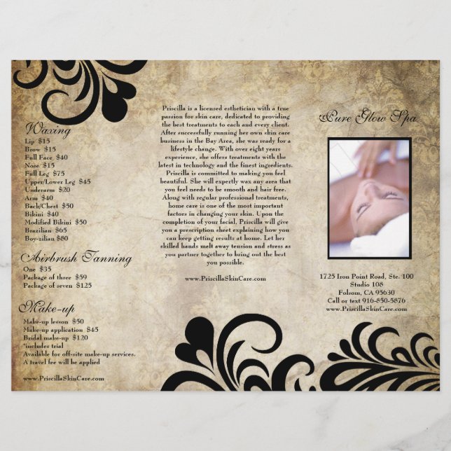Lámina Moderno y sofisticado Salon Brochure NF (Anverso)