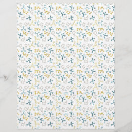 Lámina Moléculas científicas y papel verde azul de los mi